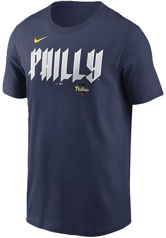 Brandon Marsh Philadelphia Phillies NAVY City Connect Short Sleeve