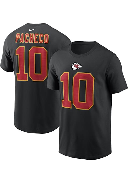 Isiah Pacheco Kansas City Chiefs Black Alt FUSE Short Sleeve Player T Shirt
