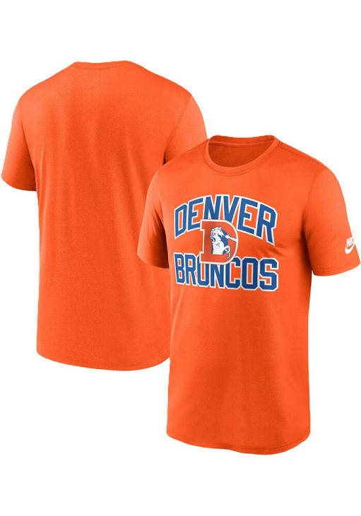 Nike Denver Broncos Orange Alt Legend Heart and Soul Short Sleeve T Shirt