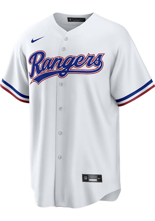 Texas Rangers Mens Nike Replica WHITE Home Jersey 17321310