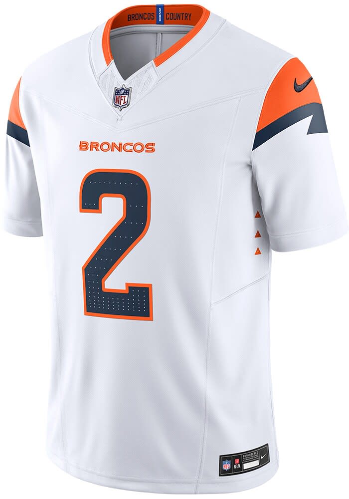 Patrick Surtain Denver Broncos Mens White Road Limited