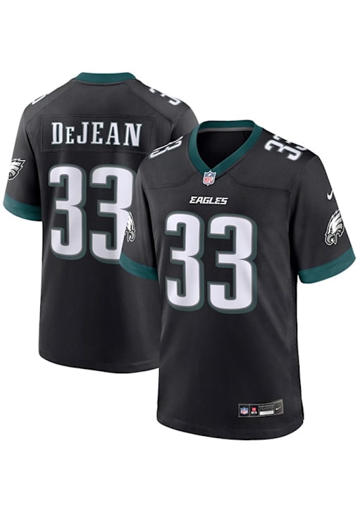 Cooper DeJean  Nike Philadelphia Eagles Black Alt Football Jersey
