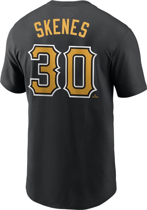 Paul Skenes Pittsburgh Pirates Black Home Design Short Sleeve Player T Shirt