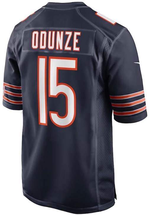 Rome Odunze  Nike Chicago Bears Navy Blue Home Football Jersey