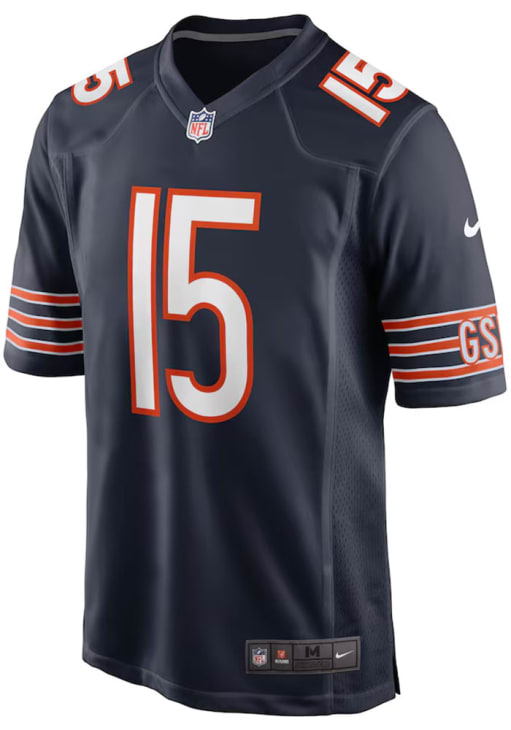 Rome Odunze  Nike Chicago Bears Navy Blue Home Football Jersey