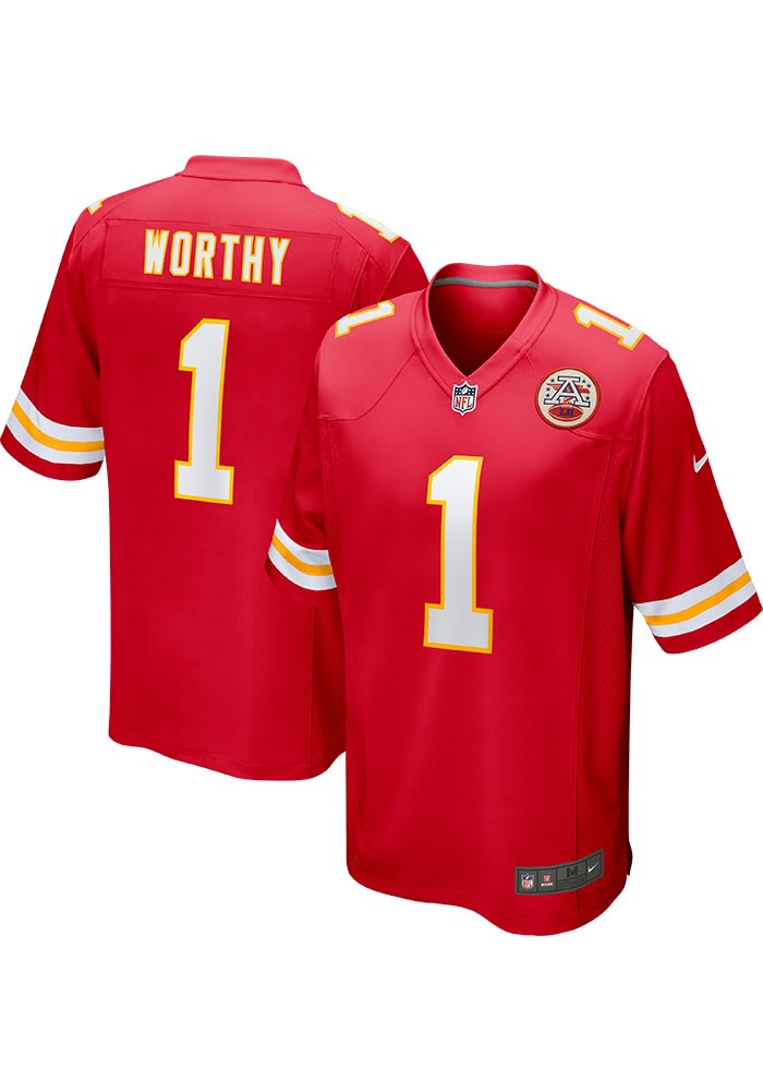 Xavier Worthy Kansas City Chiefs Home Jersey Red