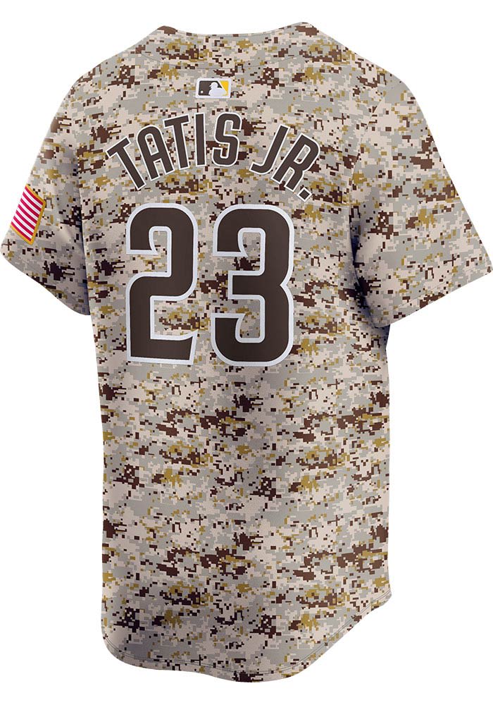 White Nike San Diego Padres Tatis Jr #23 Home Jersey - JD