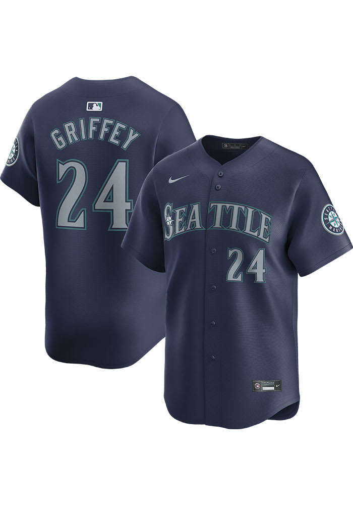Ken Griffey Jr. Seattle Mariners Mens NAVY Road 2024 Limited