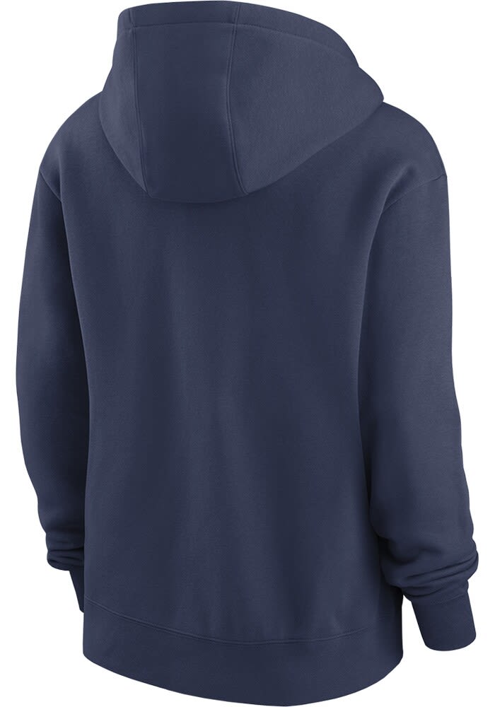 Nike New York Yankees Womens NAVY Slant Hoodie - 173213439