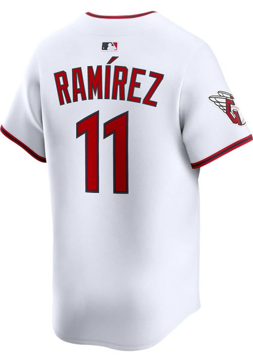 Jose Ramirez Nike Cleveland Guardians Mens White Home Limited Baseball Jersey