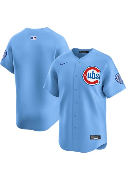 Nike Chicago Cubs Mens Light Blue Alt Limited Baseball Jersey