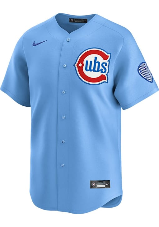 Nike Chicago Cubs Mens Light Blue Alt Limited Baseball Jersey