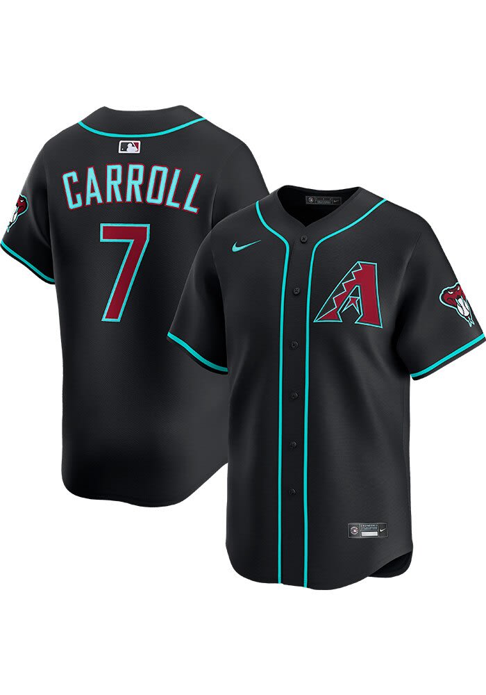 Corbin Carroll Arizona Diamondbacks Mens BLACK Alt Limited