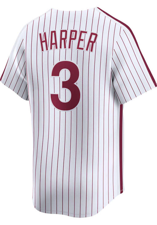 Bryce Harper Philadelphia Phillies Nike Throwback Cooperstown Jersey - White
