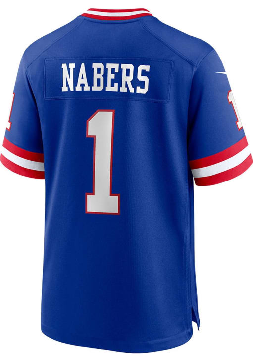 Malik Nabers  Nike New York Giants Blue Alt Football Jersey