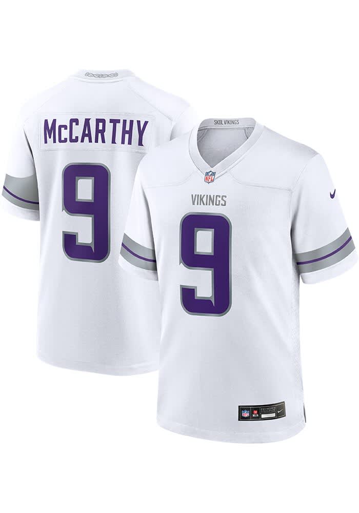 JJ McCarthy Minnesota Vikings WHITE Alt Jersey - 173213658