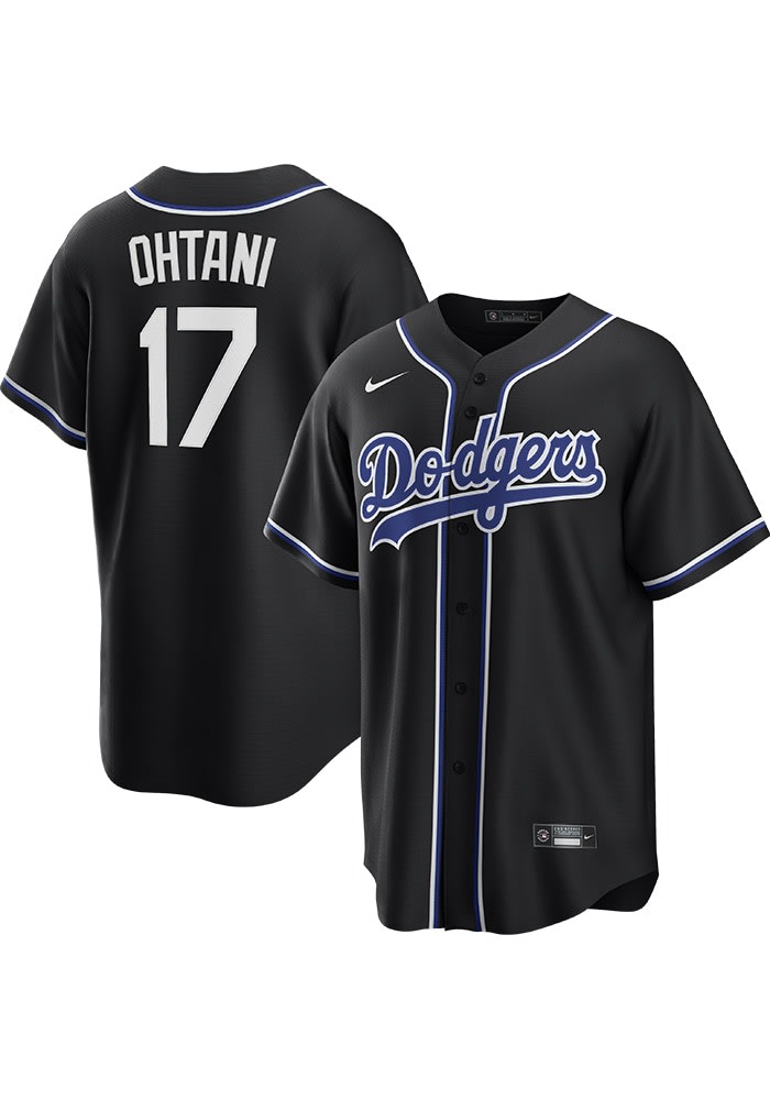 Shohei Ohtani Los Angeles Dodgers Mens Replica BLACK Fashion