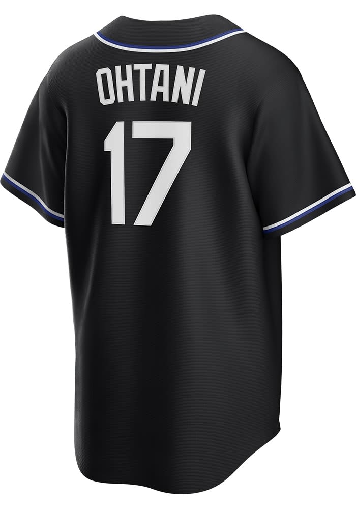 Shohei Ohtani Los Angeles Dodgers Mens Replica BLACK Fashion