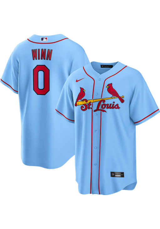 Masyn Winn St Louis Cardinals Mens Replica Alt Jersey - Light Blue