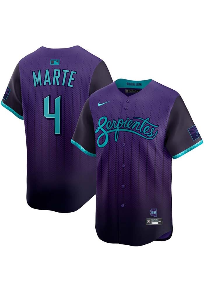 【SALE】アリゾナ・ダイヤモンドバックス MARTE ユニフォーム Ketel Marte Arizona Diamondbacks Mens PURPLE City Connect Limited