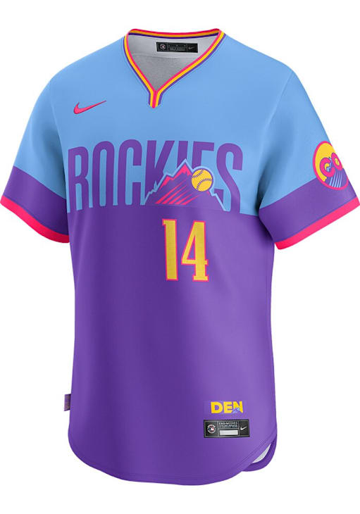 Ezequiel Tovar Colorado Rockies Mens PURPLE City Connect Limited