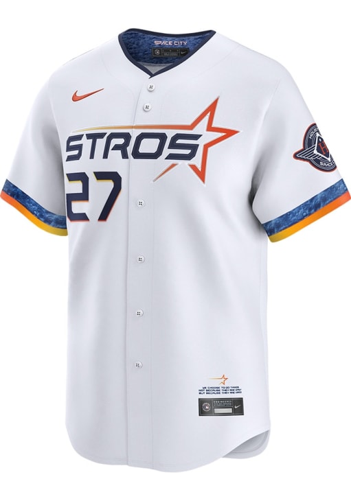 Jose Altuve Nike Houston Astros Mens White City Connect Limited Baseball Jersey