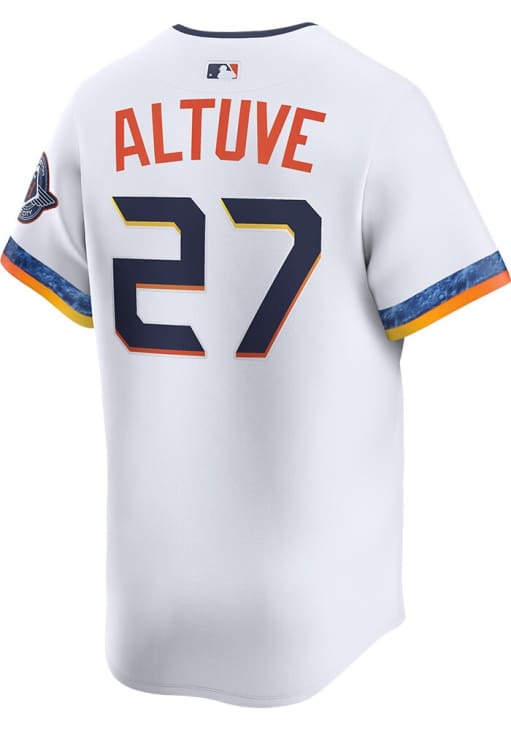 Jose Altuve Nike Houston Astros Mens White City Connect Limited Baseball Jersey