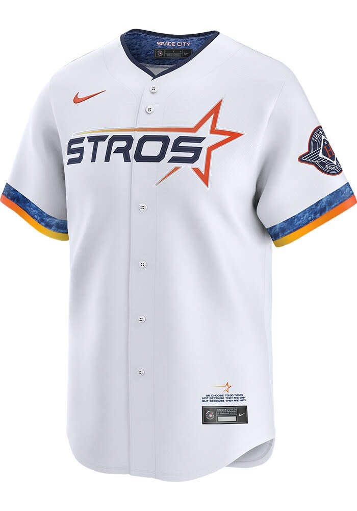Nike Houston Astros Mens White City Connect Limited Baseball
