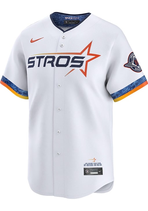 Nike Houston Astros Mens White City Connect Limited Baseball