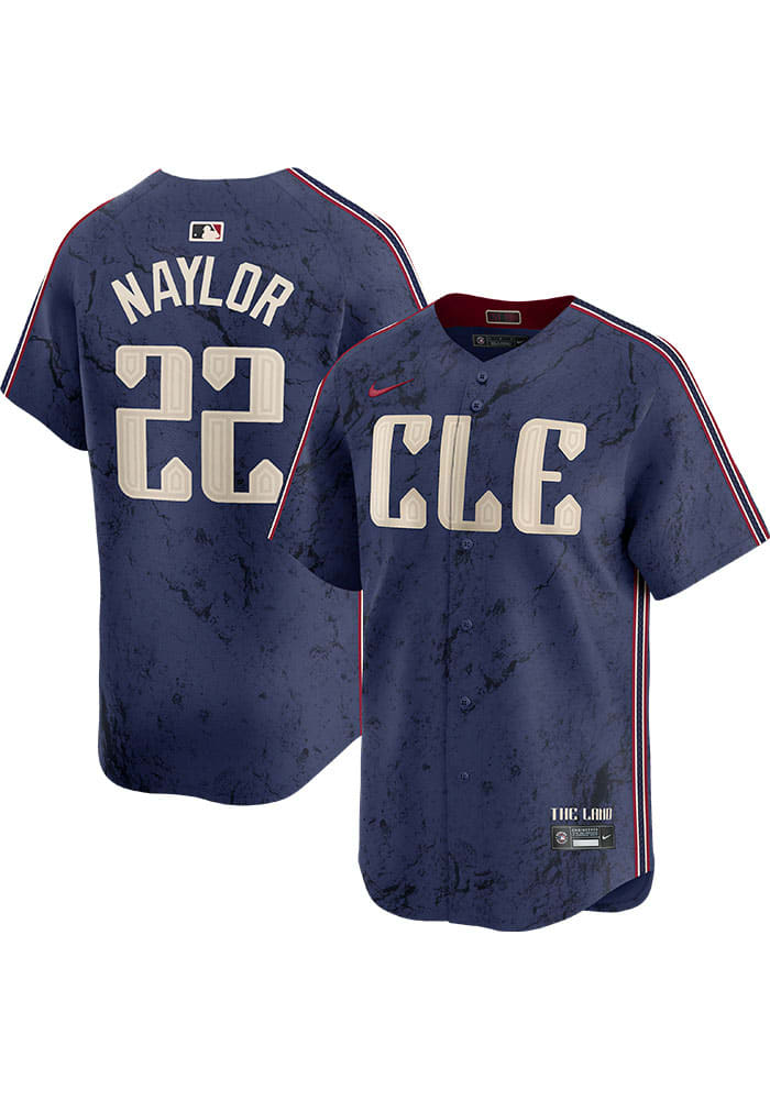 Josh Naylor Cleveland Guardians Mens NAVY City Connect Limited