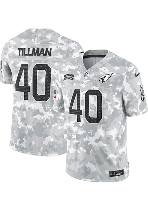 Pat Tillman Arizona Cardinals Mens White 2024 STS Limited Football