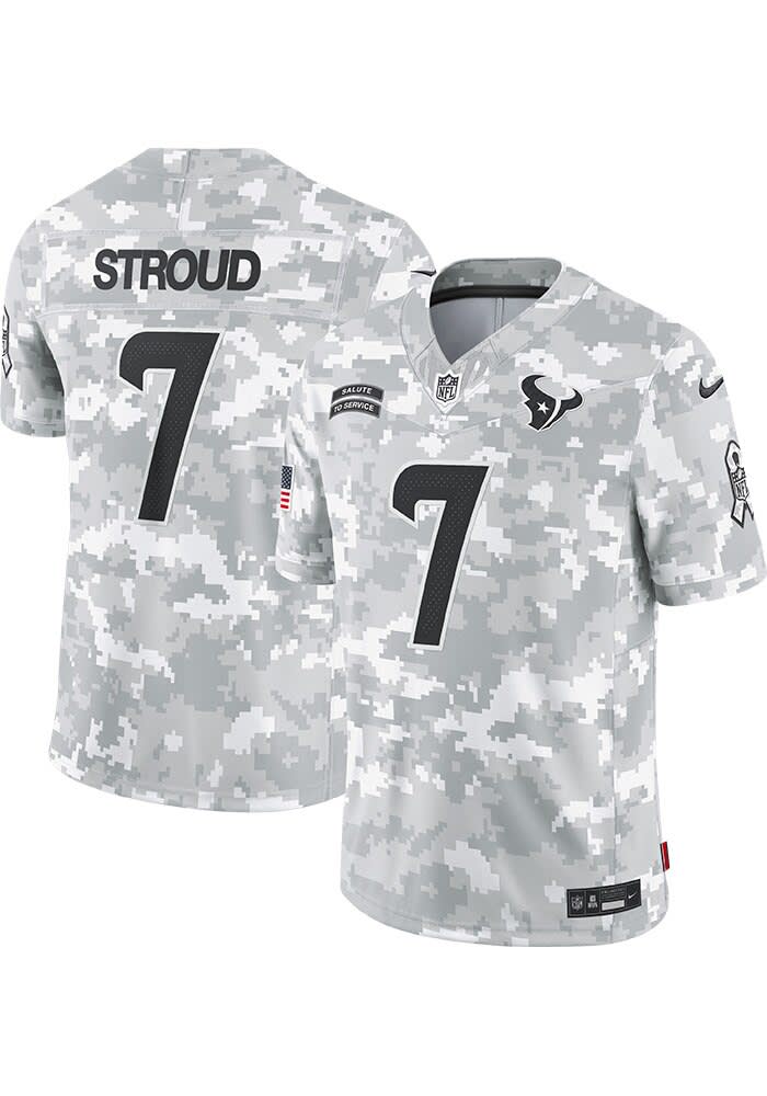 CJ Stroud Houston Texans Mens WHITE STS 2024 Limited Football