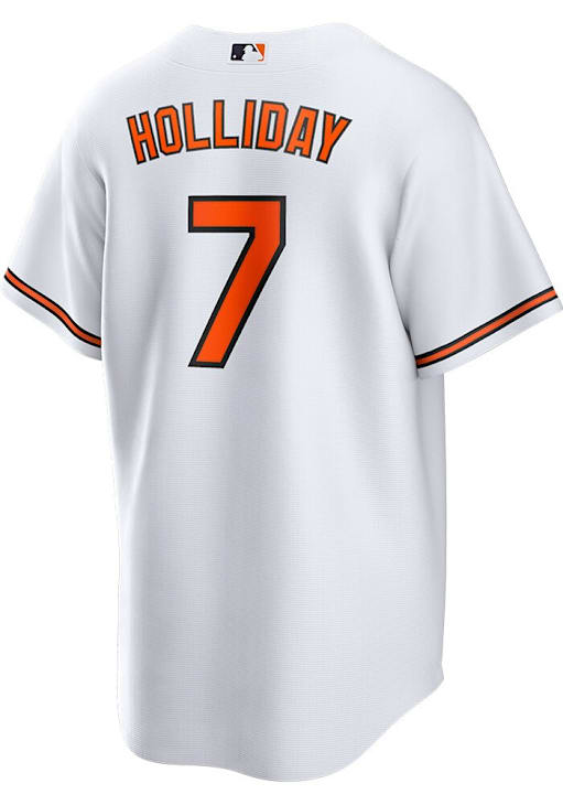 Jackson Holliday Baltimore Orioles Mens Replica WHITE Home Jersey