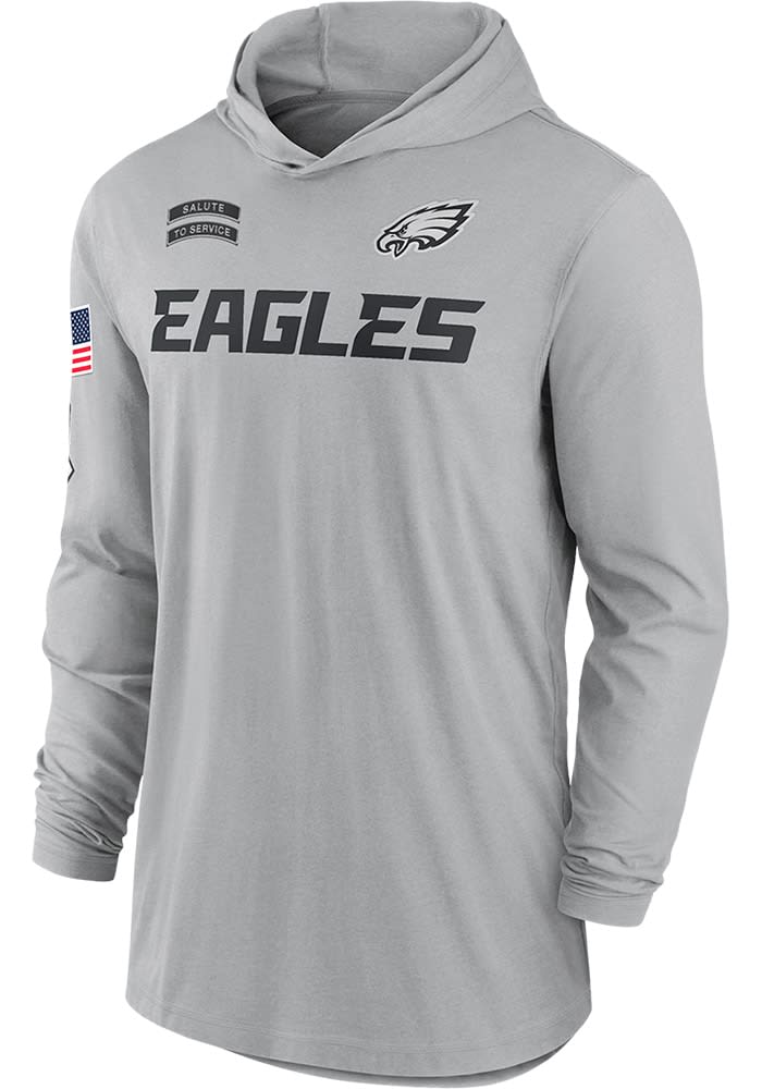 NEW Authentic Nike Philadelphia Eagles Men's NFL Salute hot to Service Black Hoodie