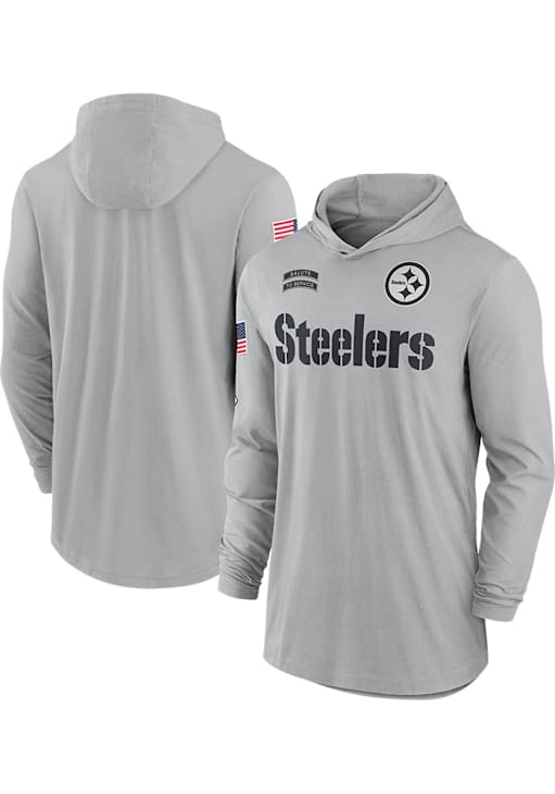 Nike Pittsburgh Steelers Mens GREY Salute to Service Lightweight