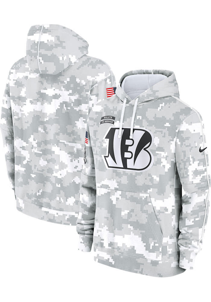 Nike Cincinnati Bengals Mens Salute to Service Hoodie White