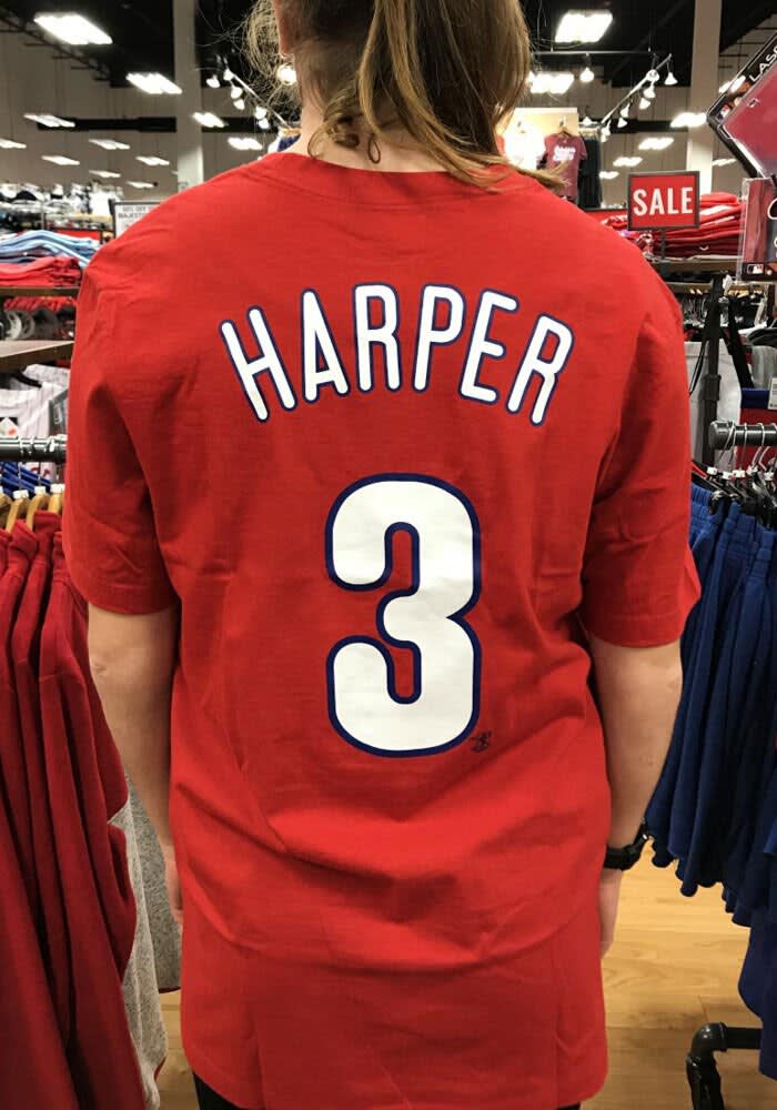 Bryce Harper Philadelphia Phillies Name And Number Short Sleeve