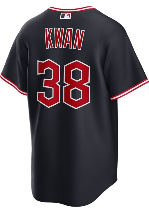Steven Kwan Cleveland Guardians Mens Replica Alt Jersey - Blue