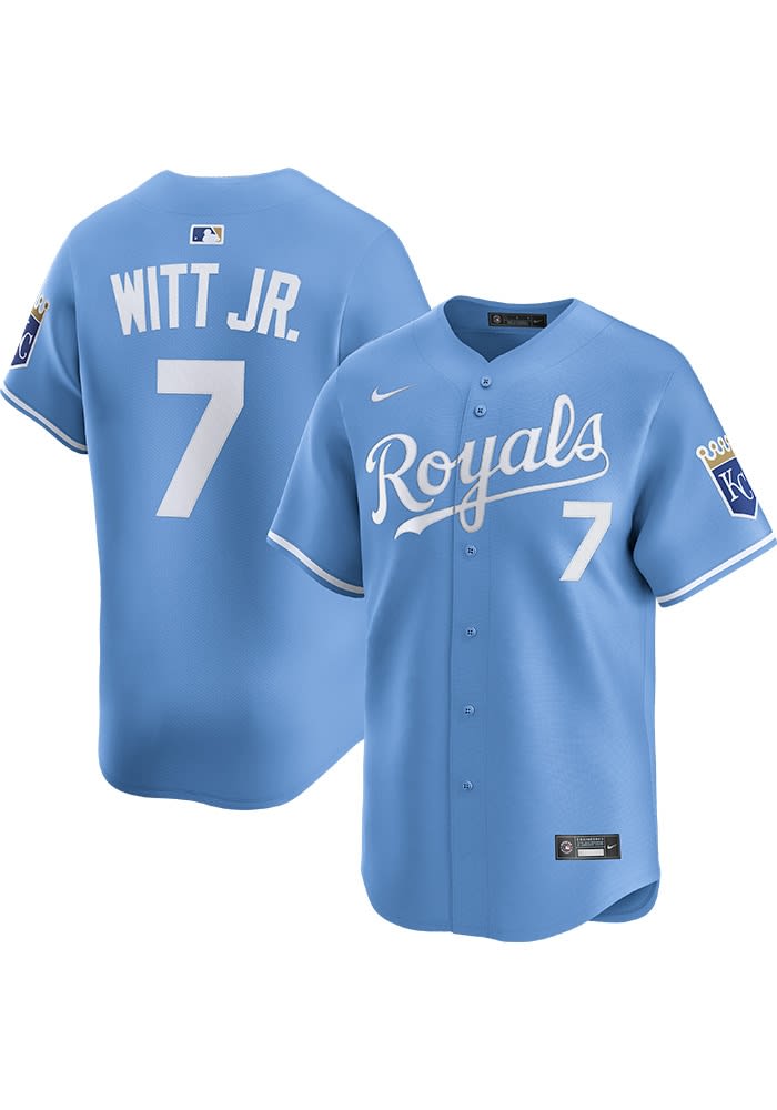 Bobby Witt Jr Kansas City Royals Mens LIGHT BLUE Alt Limited