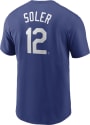 Jorge Soler Kansas City Royals Nike Name Number T-Shirt - Blue