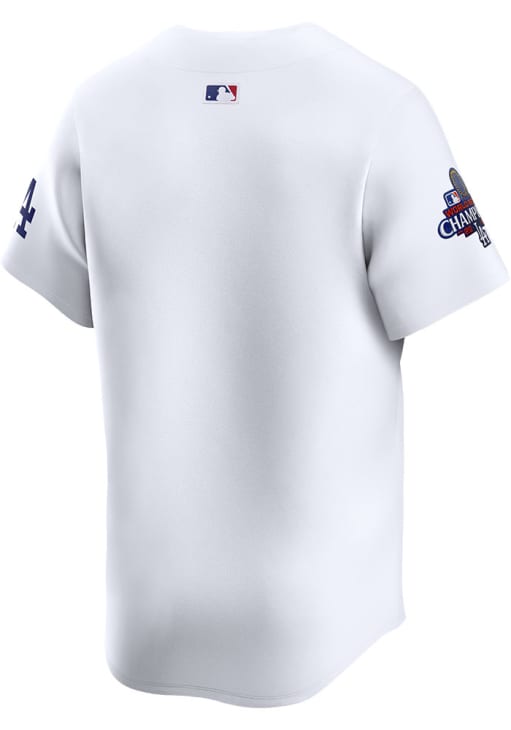 Nike Los Angeles Dodgers Mens White 2024 World Series Champs Limited Baseball Jersey