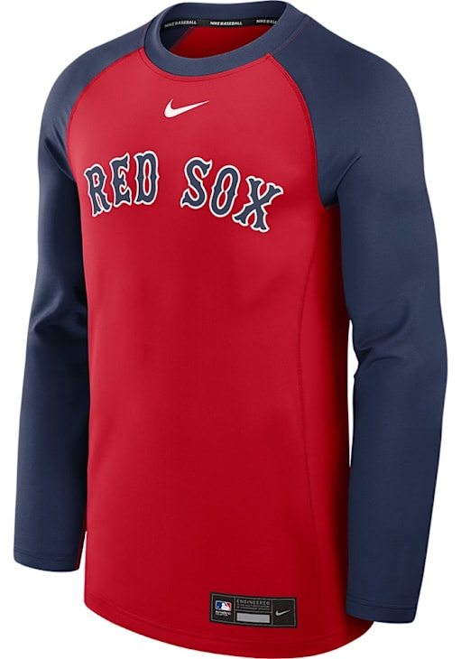 Nike Boston Red Sox Mens Long Sleeve Red AC Game Time Sweatshirt