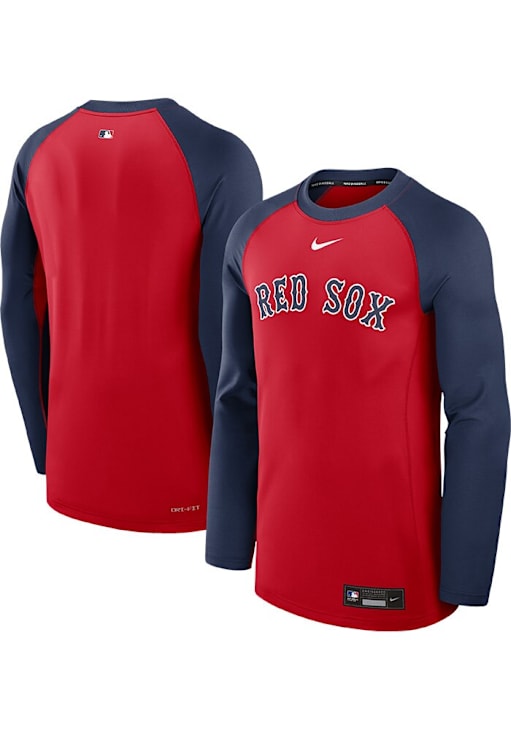 Nike Boston Red Sox Mens Long Sleeve Red AC Game Time Sweatshirt