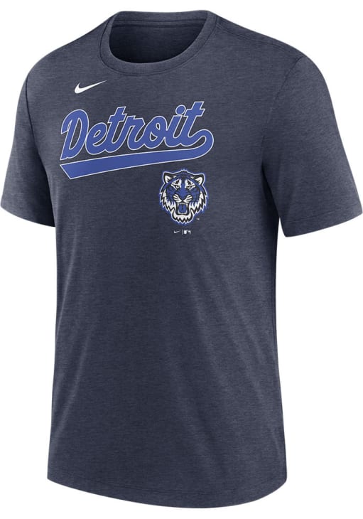 Nike Detroit Tigers Navy Blue City Connect Short Sleeve Fashion T Shirt
