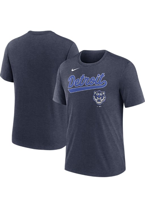 Nike Detroit Tigers Navy Blue City Connect Short Sleeve Fashion T Shirt