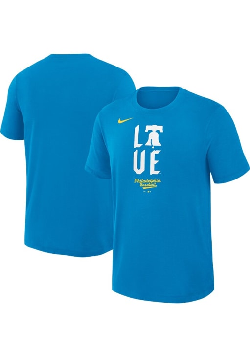 Nike Philadelphia Phillies Blue City Connect Short Sleeve Fashion T Shirt