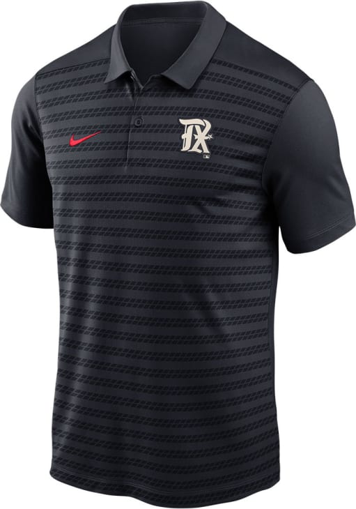 Nike Texas Rangers Mens Navy Blue AC City Connect Victory Short Sleeve Polo