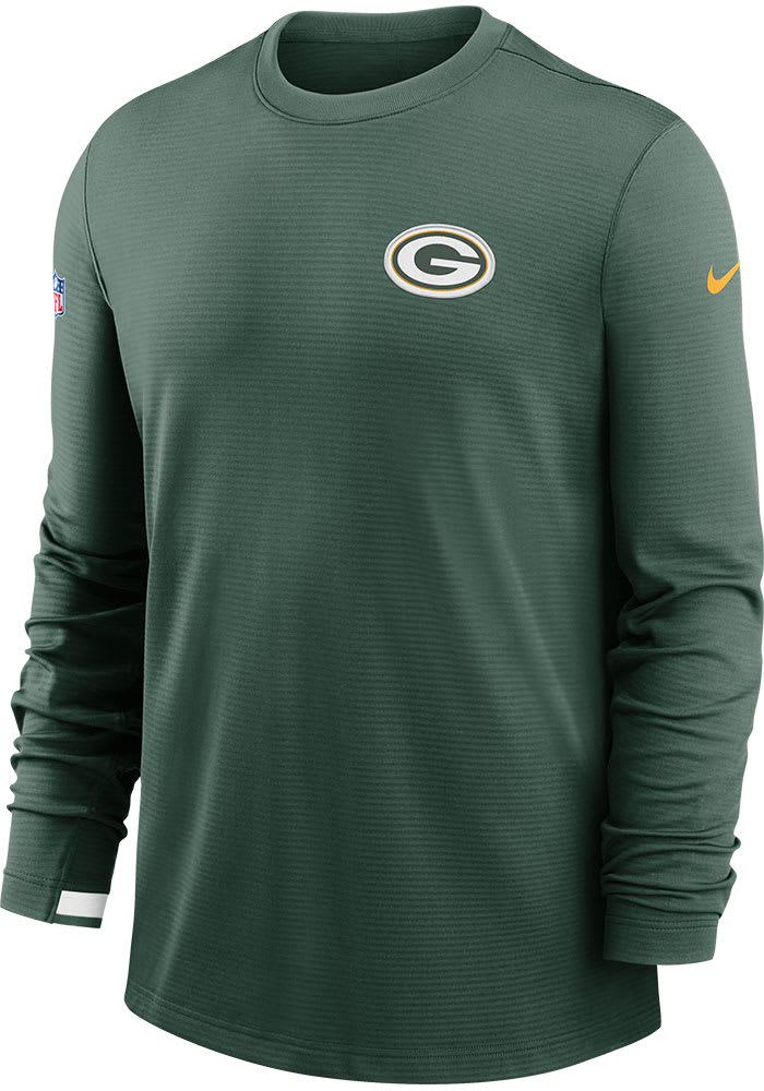 Nike Green Bay Packers Mens Long Sleeve TL Dri Fit Sweatshirt GREEN