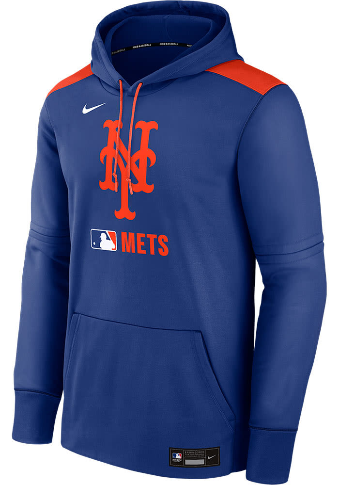 New York Mets Mens Nike ROYAL AC Therma Fit Hood - 173215412