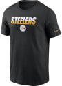 Pittsburgh Steelers Nike Split Team Name T Shirt - Black